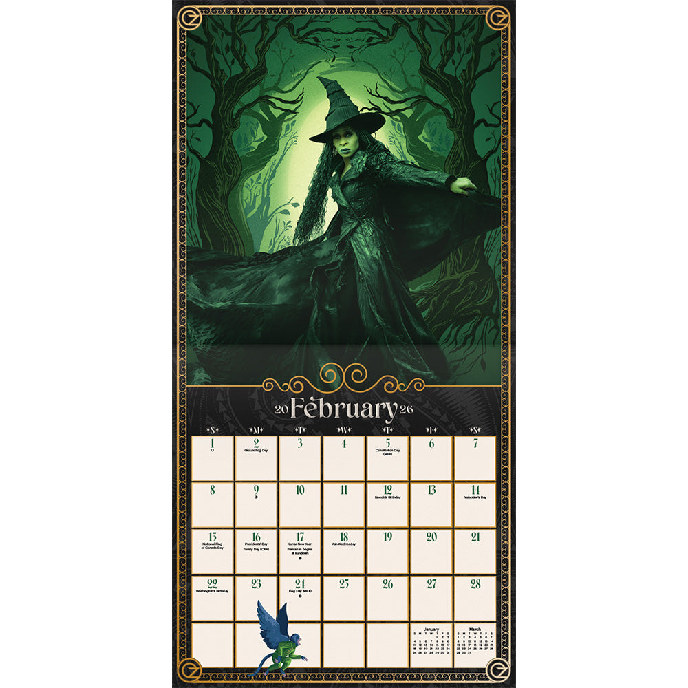 Wicked: For Good 2026 Wall Calendar