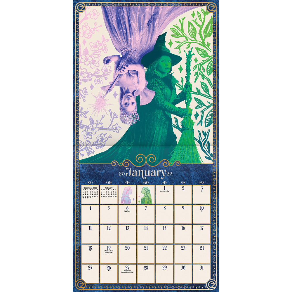 Wicked: For Good 2026 Wall Calendar