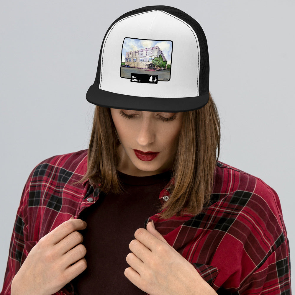 The Office Pam's Watercolor Trucker Hat