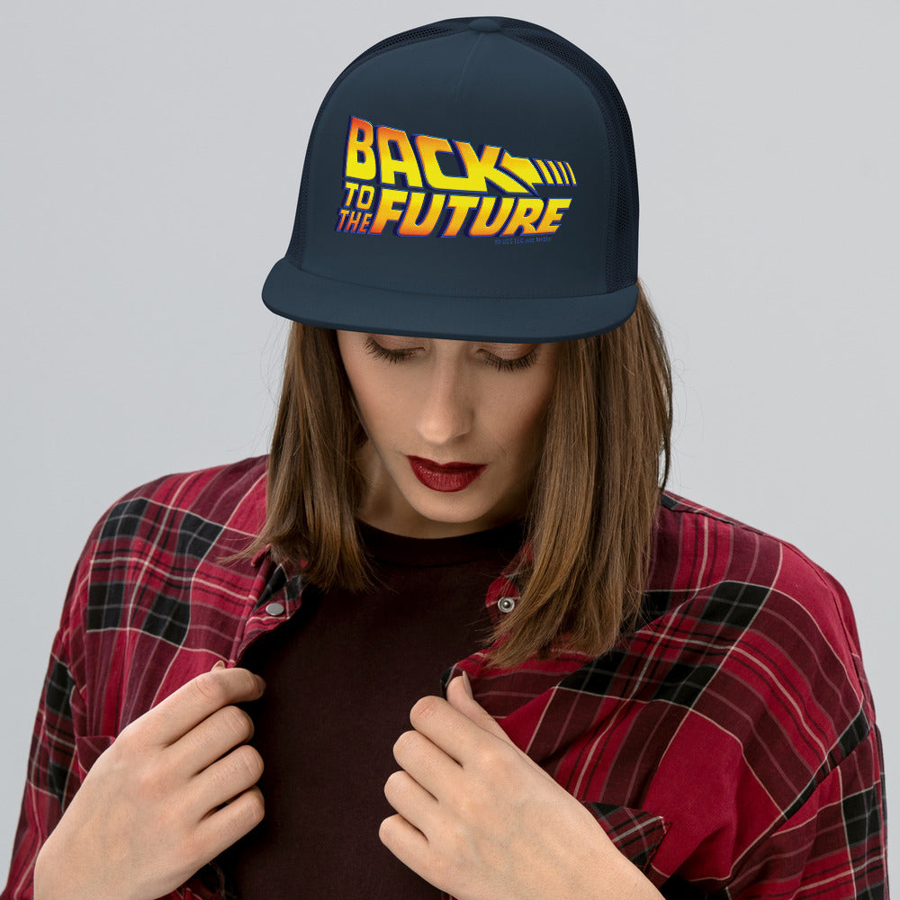 Back to the Future Logo Trucker Hat