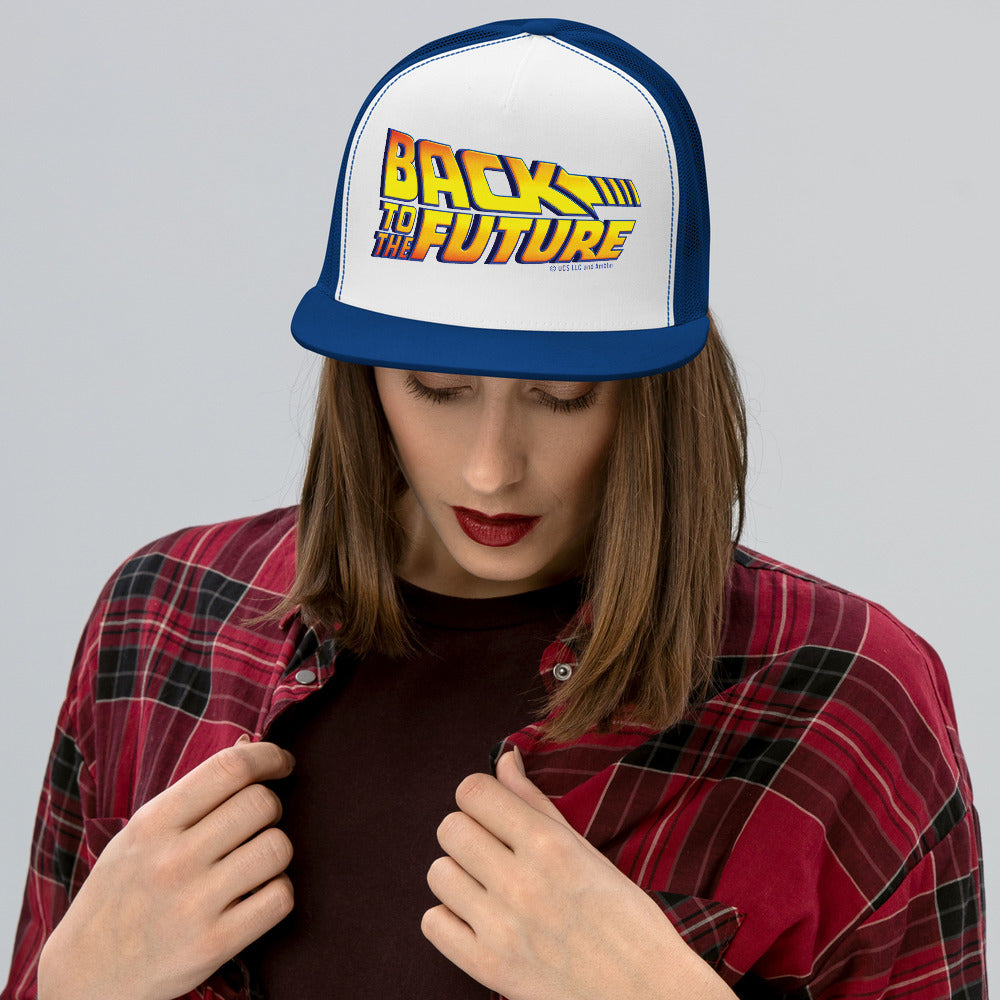 Back to the Future Logo Trucker Hat