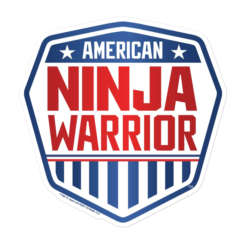 American Ninja Warrior Logo Die Cut Sticker