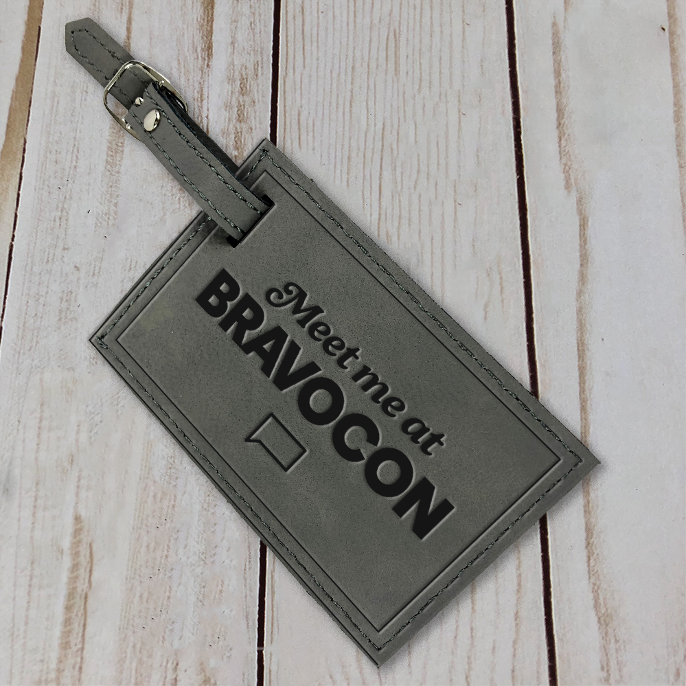 BravoCon Meet Me At BravoCon Leather Luggage Tag