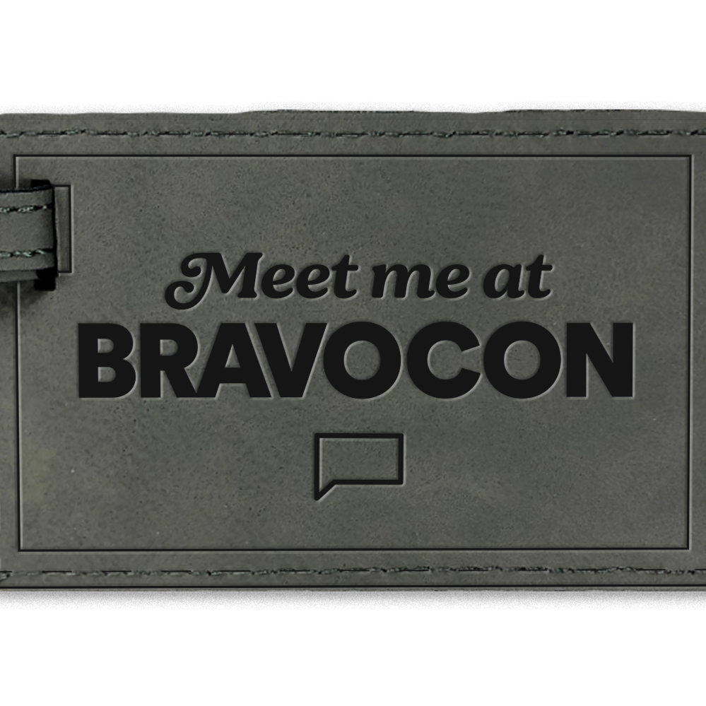 BravoCon Meet Me At BravoCon Leather Luggage Tag