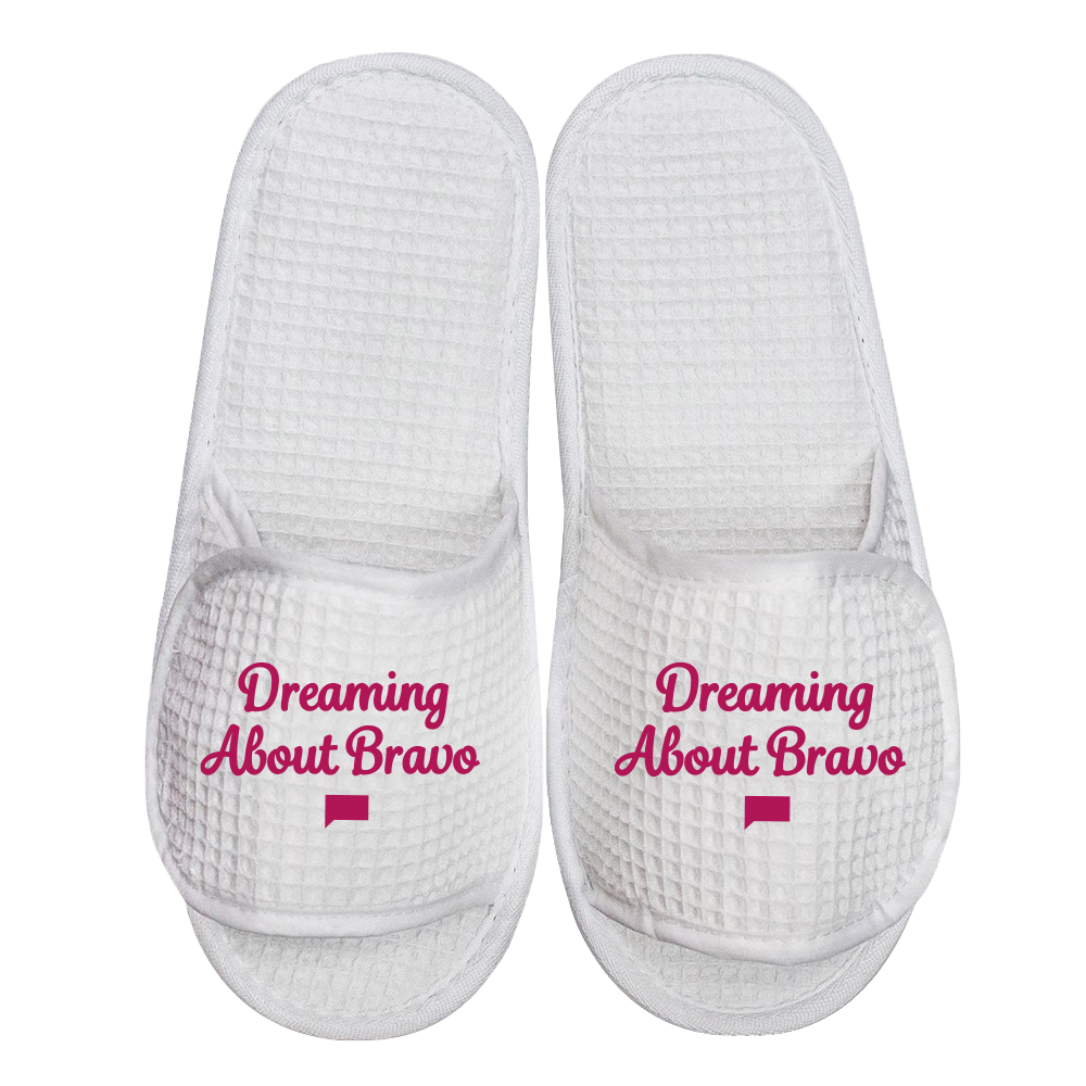 Bravo Dreaming About Bravo Slippers White