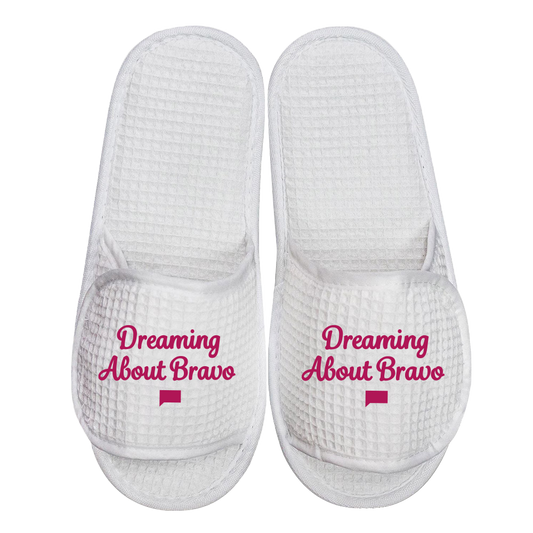 Bravo Dreaming About Bravo Slippers White