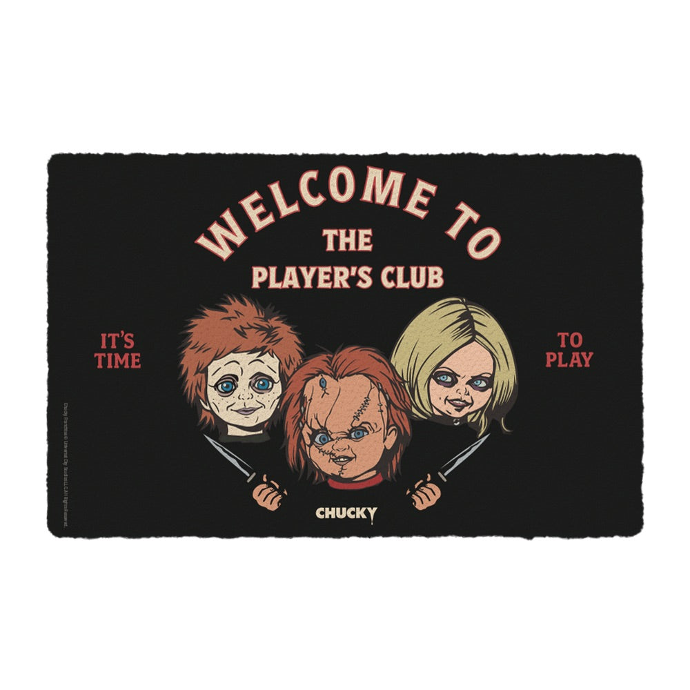 Chucky Welcome To The Player's Club Doormat White