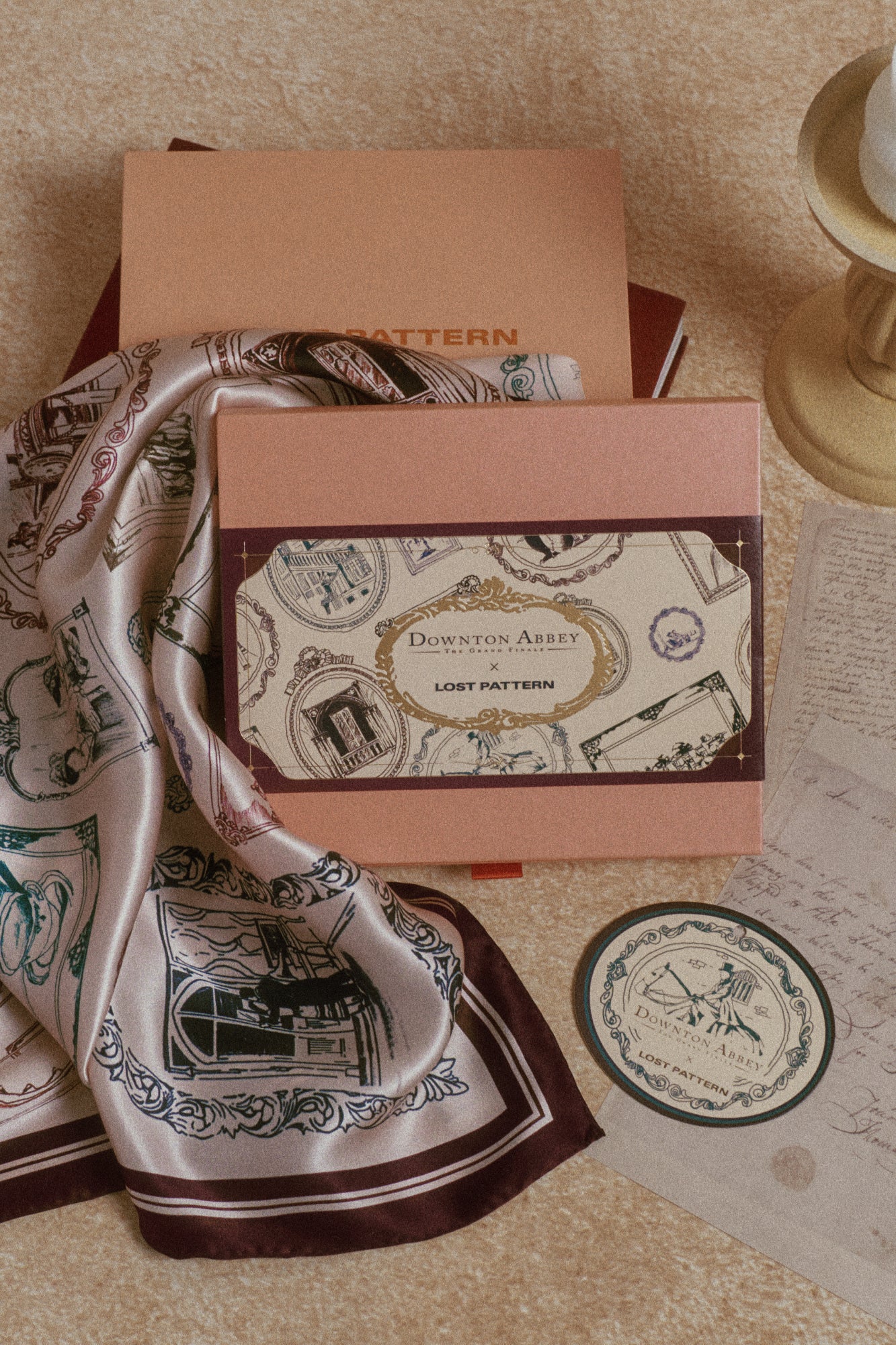 Lost Pattern x Downton Abbey: The Grand Finale Silk Scarf