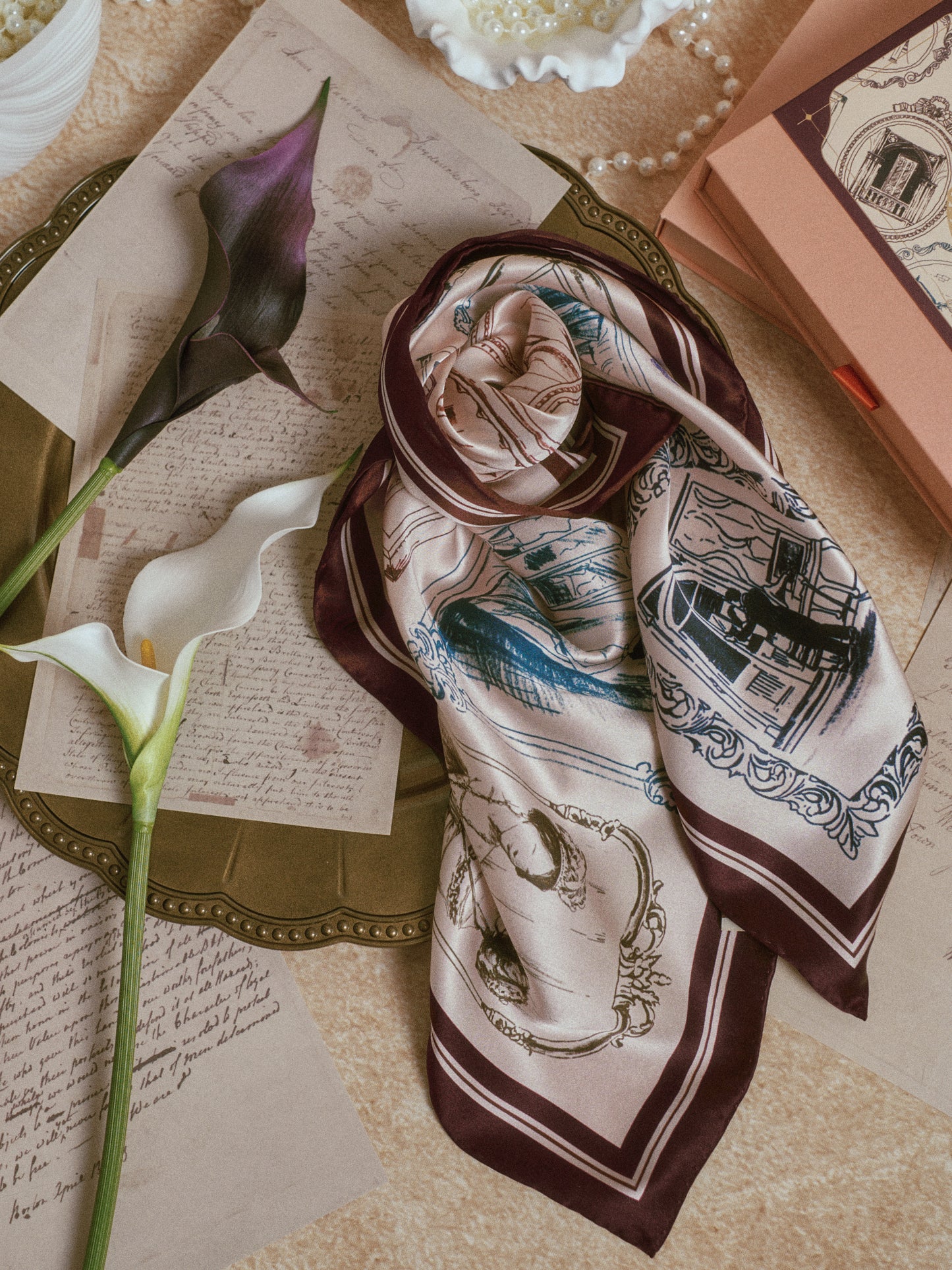 Lost Pattern x Downton Abbey: The Grand Finale Silk Scarf