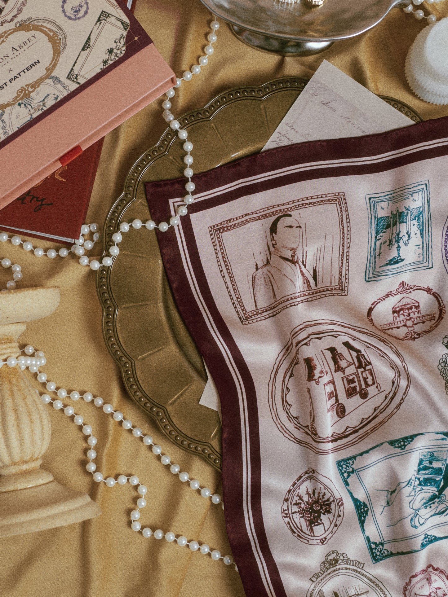 Lost Pattern x Downton Abbey: The Grand Finale Silk Scarf