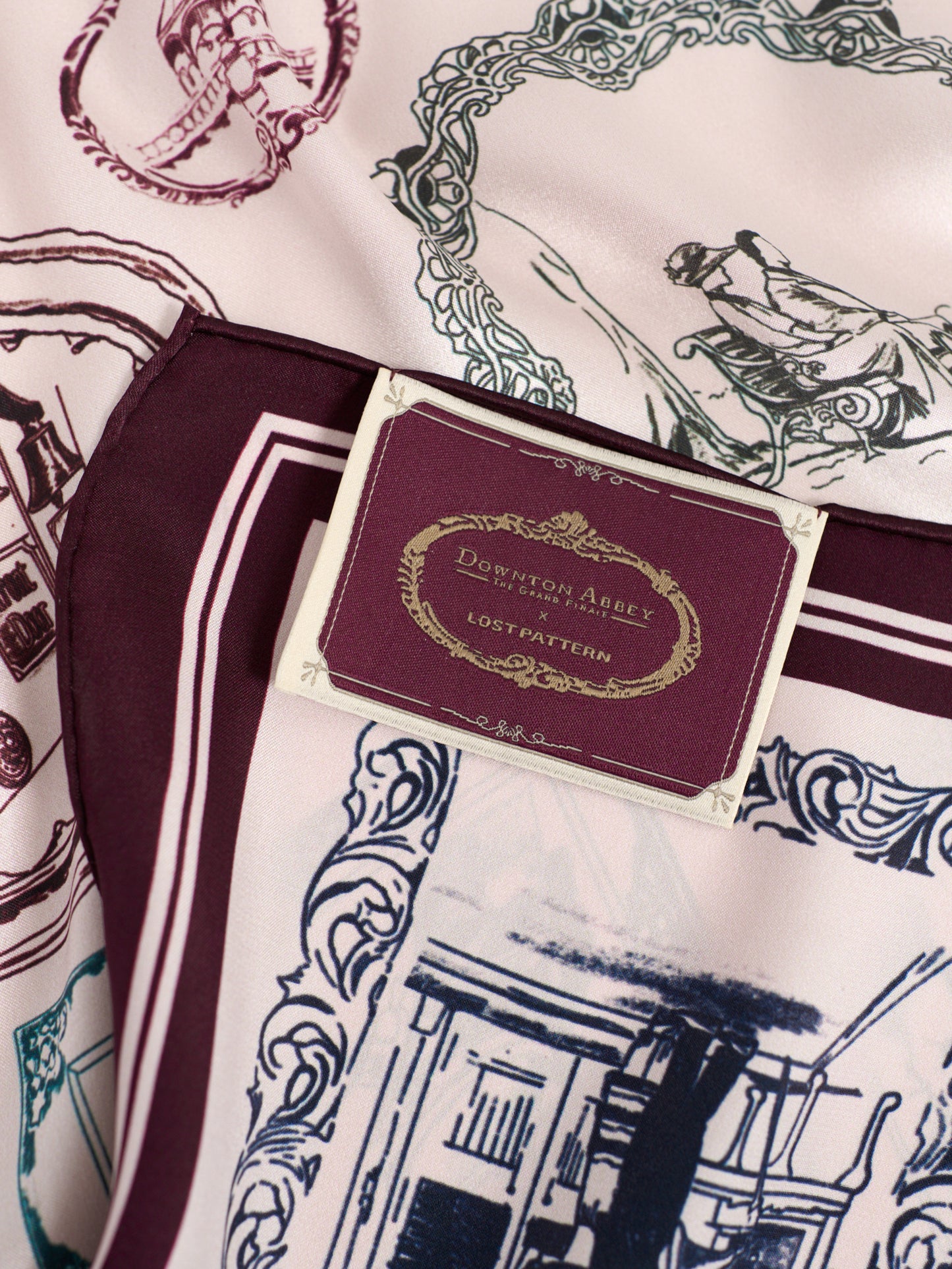 Lost Pattern x Downton Abbey: The Grand Finale Silk Scarf