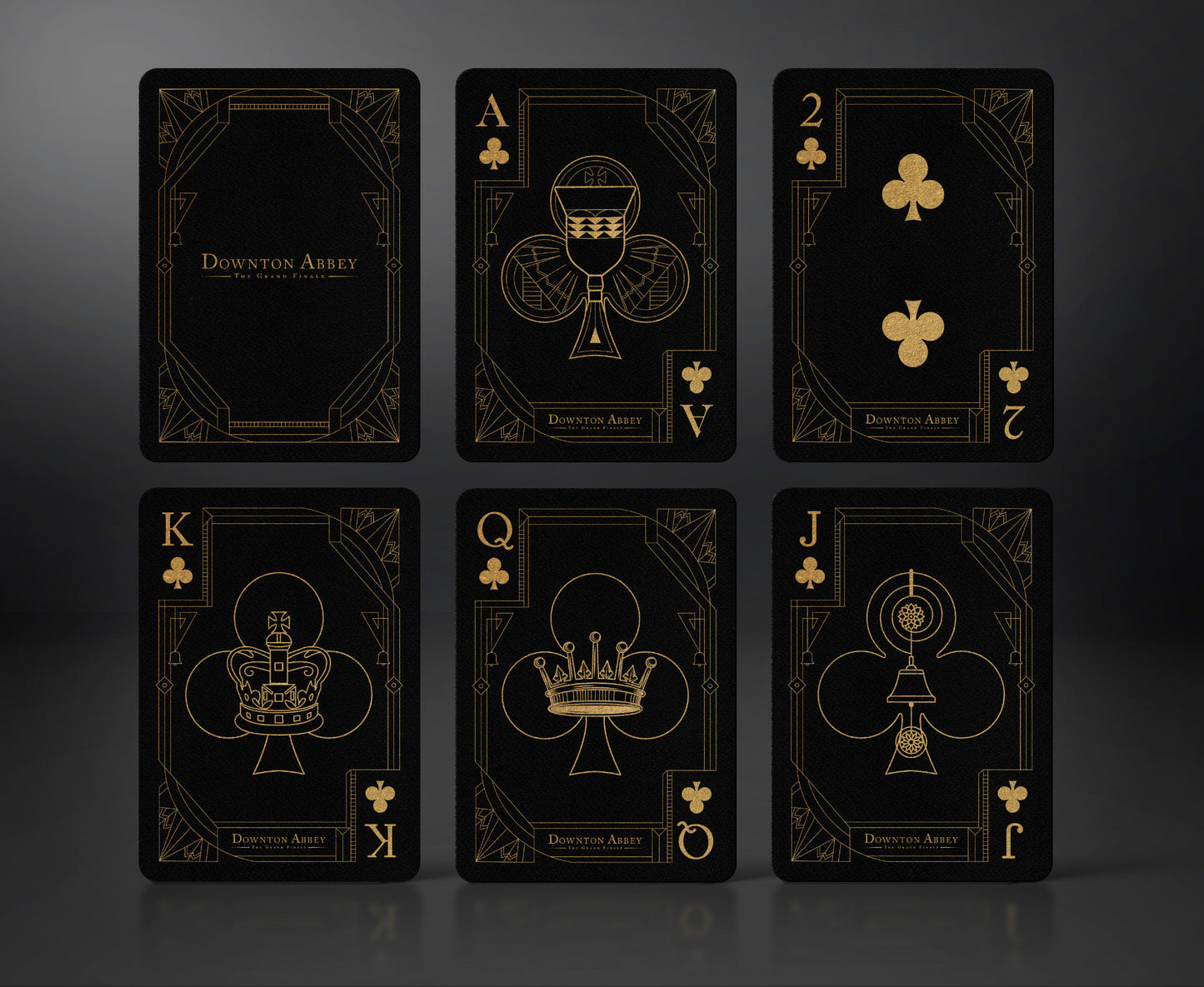 Downton Abbey: The Grand Finale Playing Cards Black and Gold