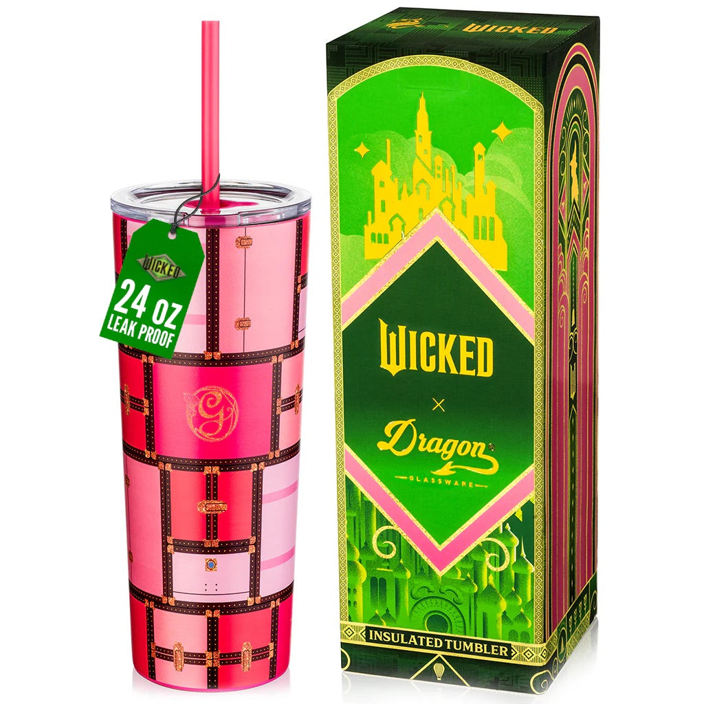 Dragon Glassware® x WICKED Glinda Luggage Tumbler