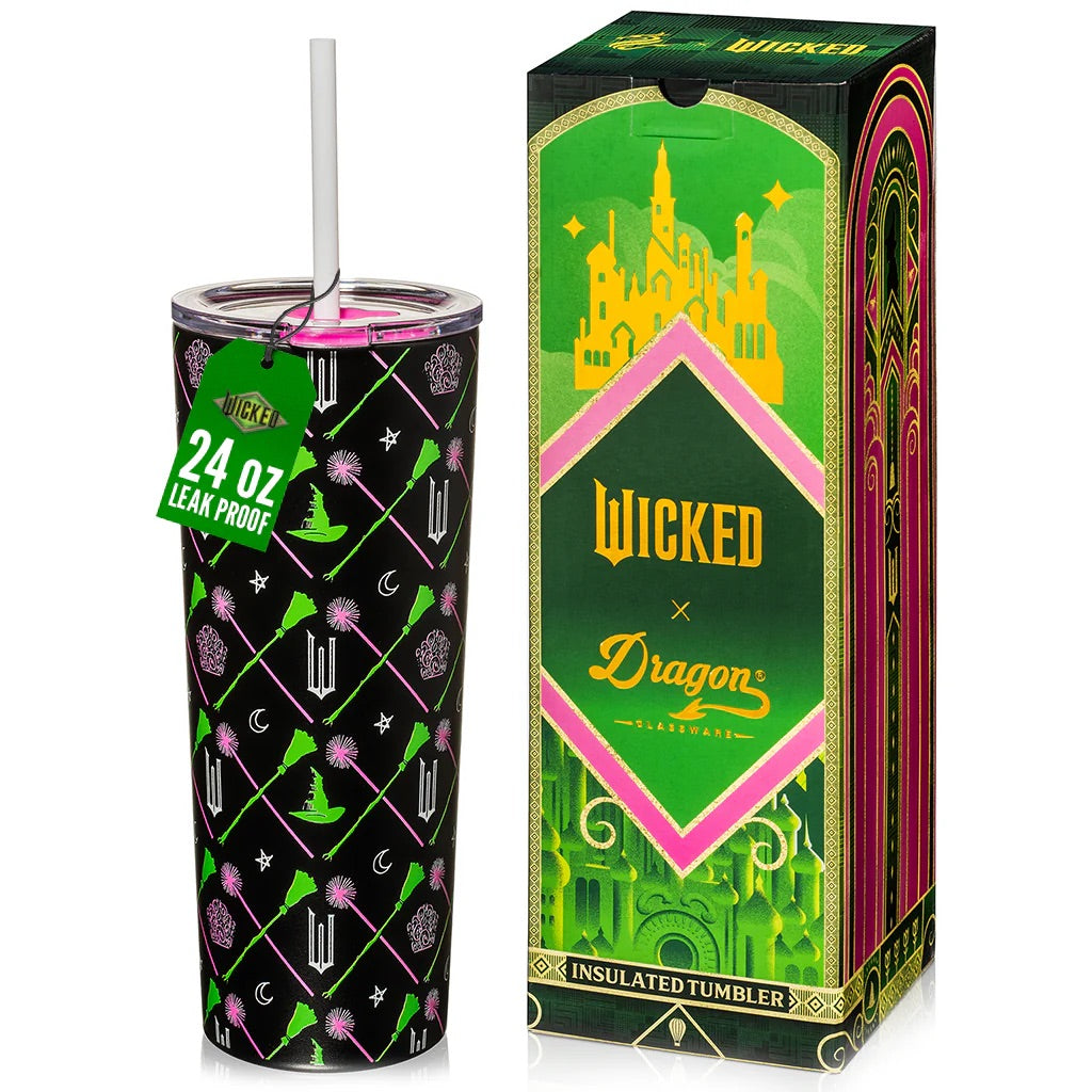 Dragon Glassware® x WICKED Elphaba Luggage Tumbler