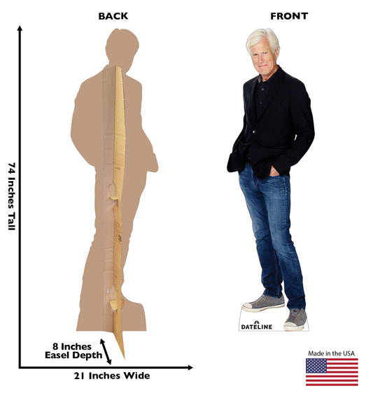 DATELINE Keith Morrison Life-size Cardboard Cutout Standee