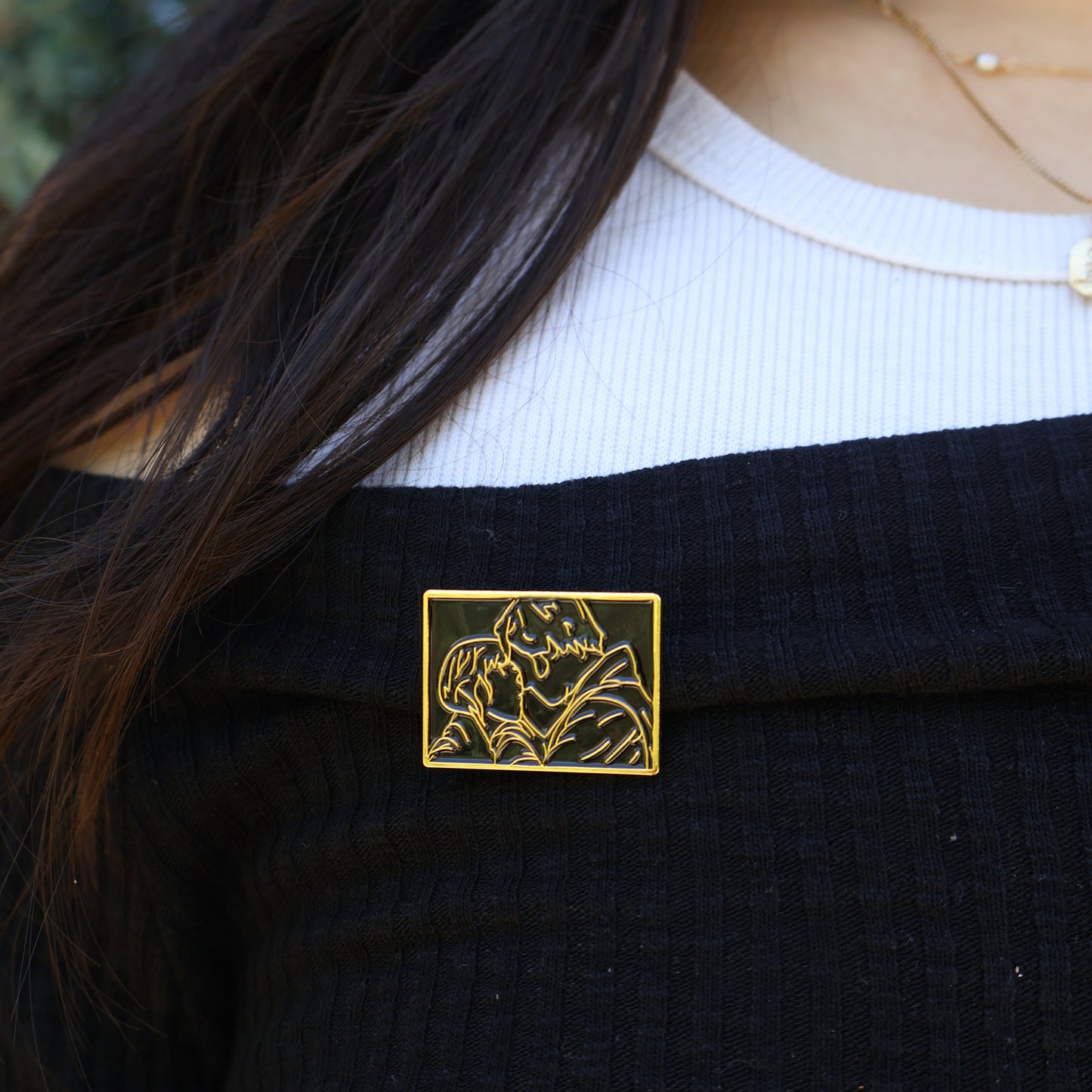 Pride & Prejudice Mr. & Mrs. Darcy Enamel Pin