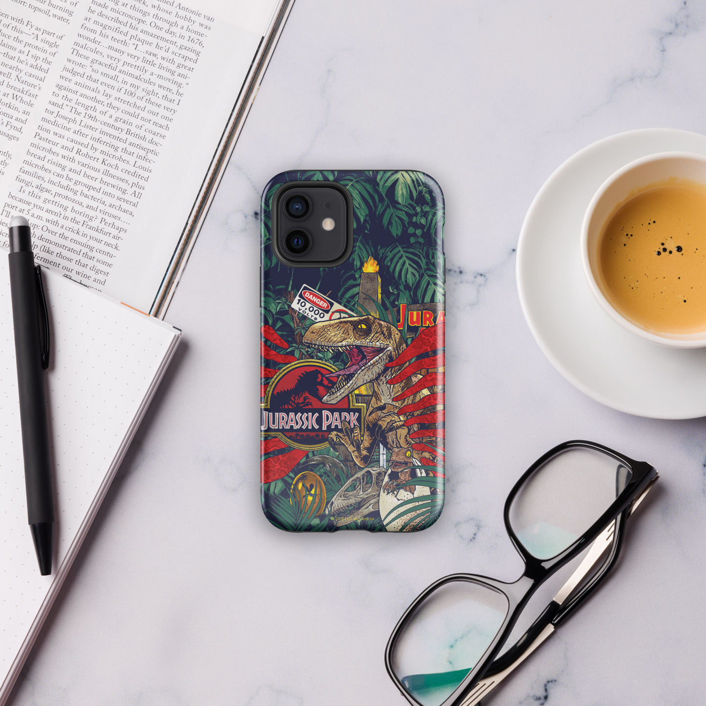Jurassic Park Jungle Collage Tough Phone Case - iPhone