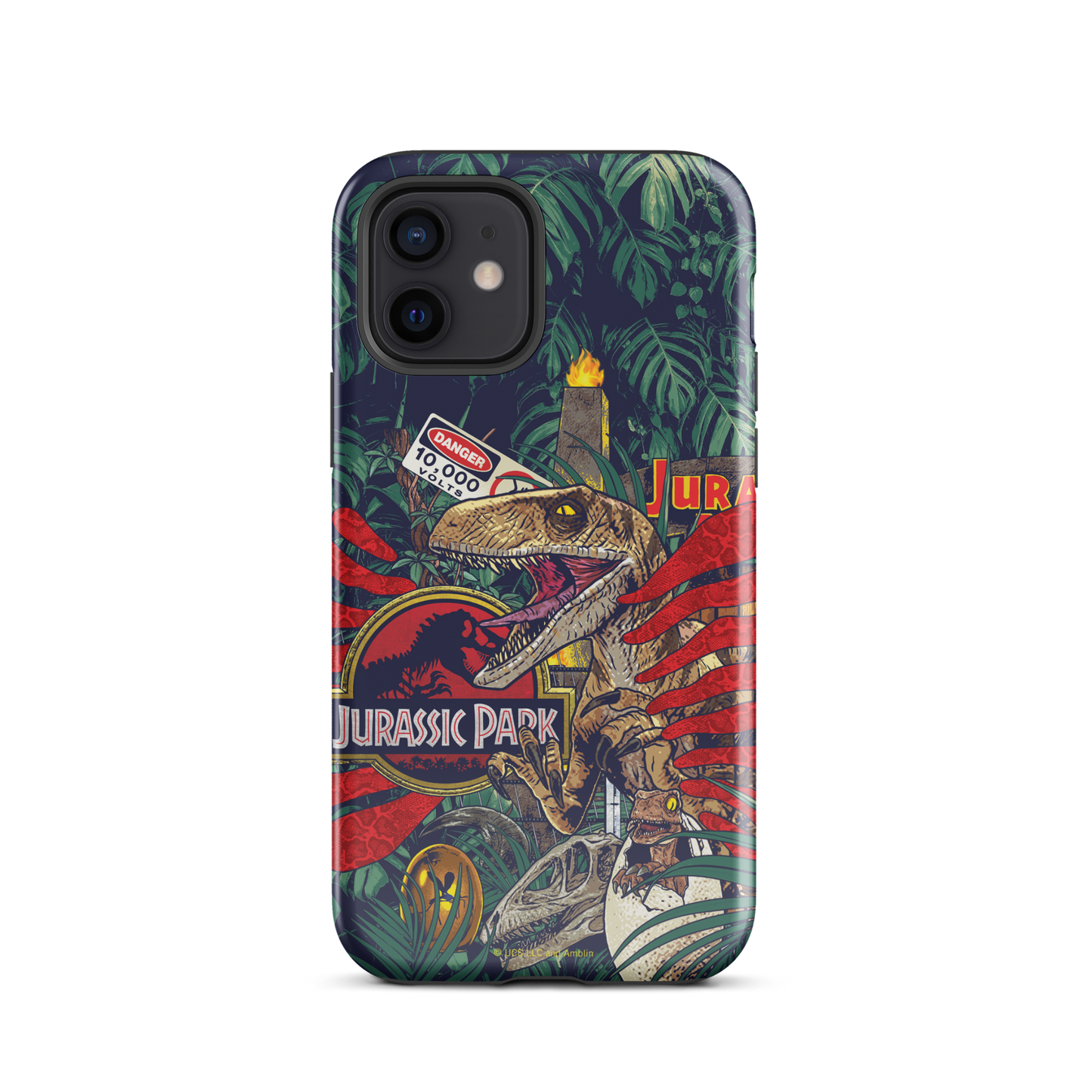 Jurassic Park Jungle Collage Tough Phone Case - iPhone