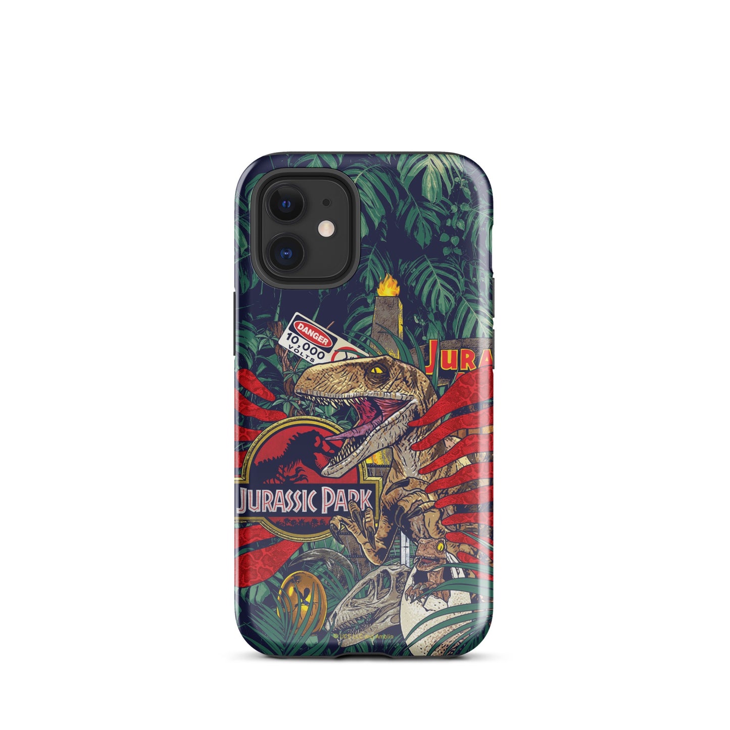 Jurassic Park Jungle Collage Tough Phone Case - iPhone