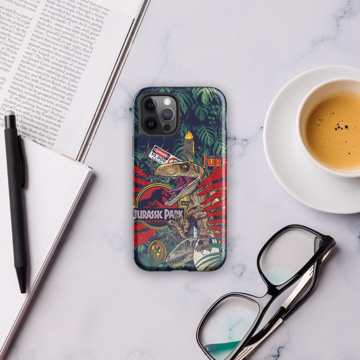Jurassic Park Jungle Collage Tough Phone Case - iPhone