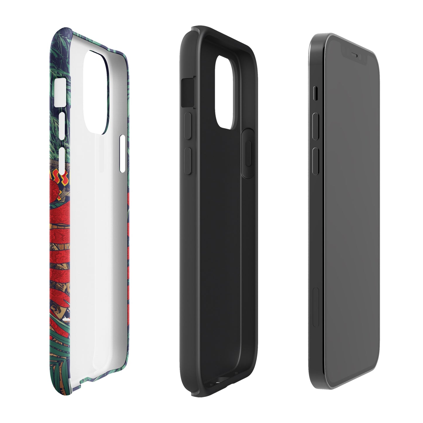 Jurassic Park Jungle Collage Tough Phone Case - iPhone