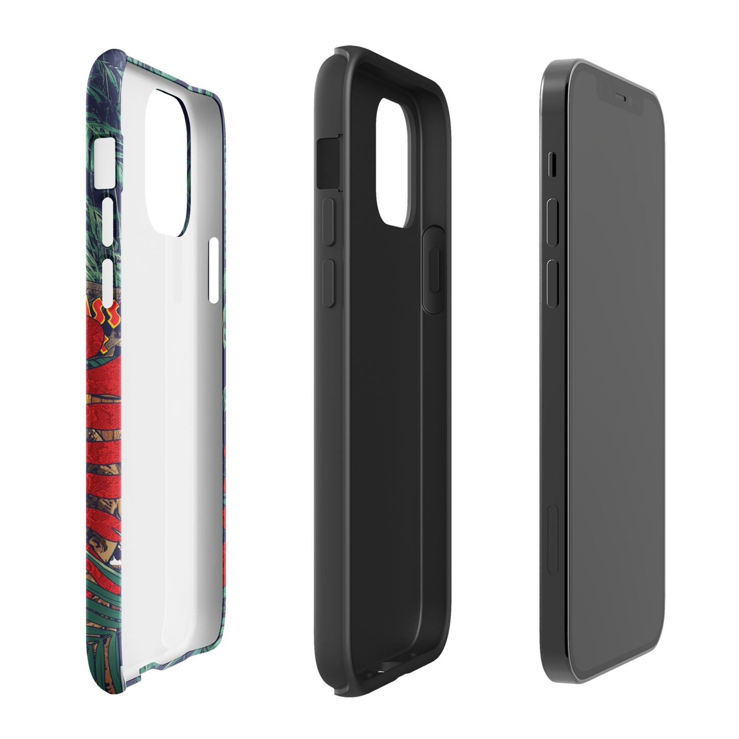 Jurassic Park Jungle Collage Tough Phone Case - iPhone