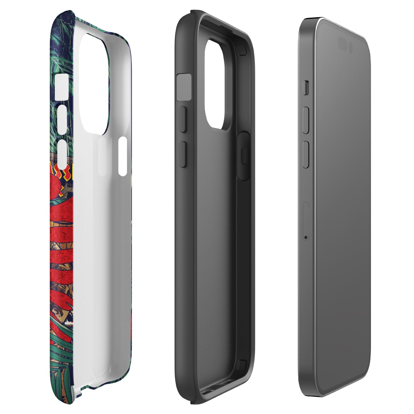 Jurassic Park Jungle Collage Tough Phone Case - iPhone