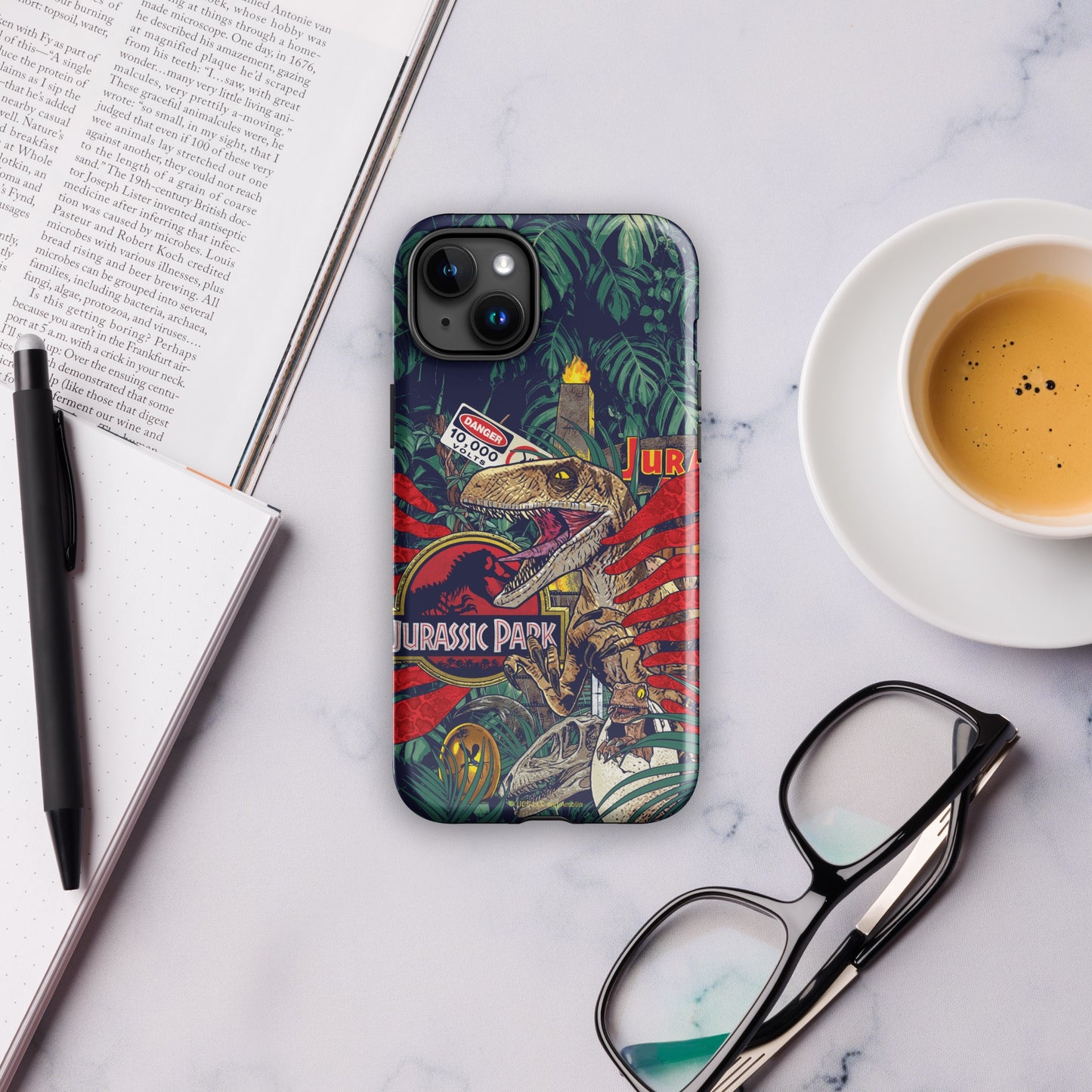 Jurassic Park Jungle Collage Tough Phone Case - iPhone