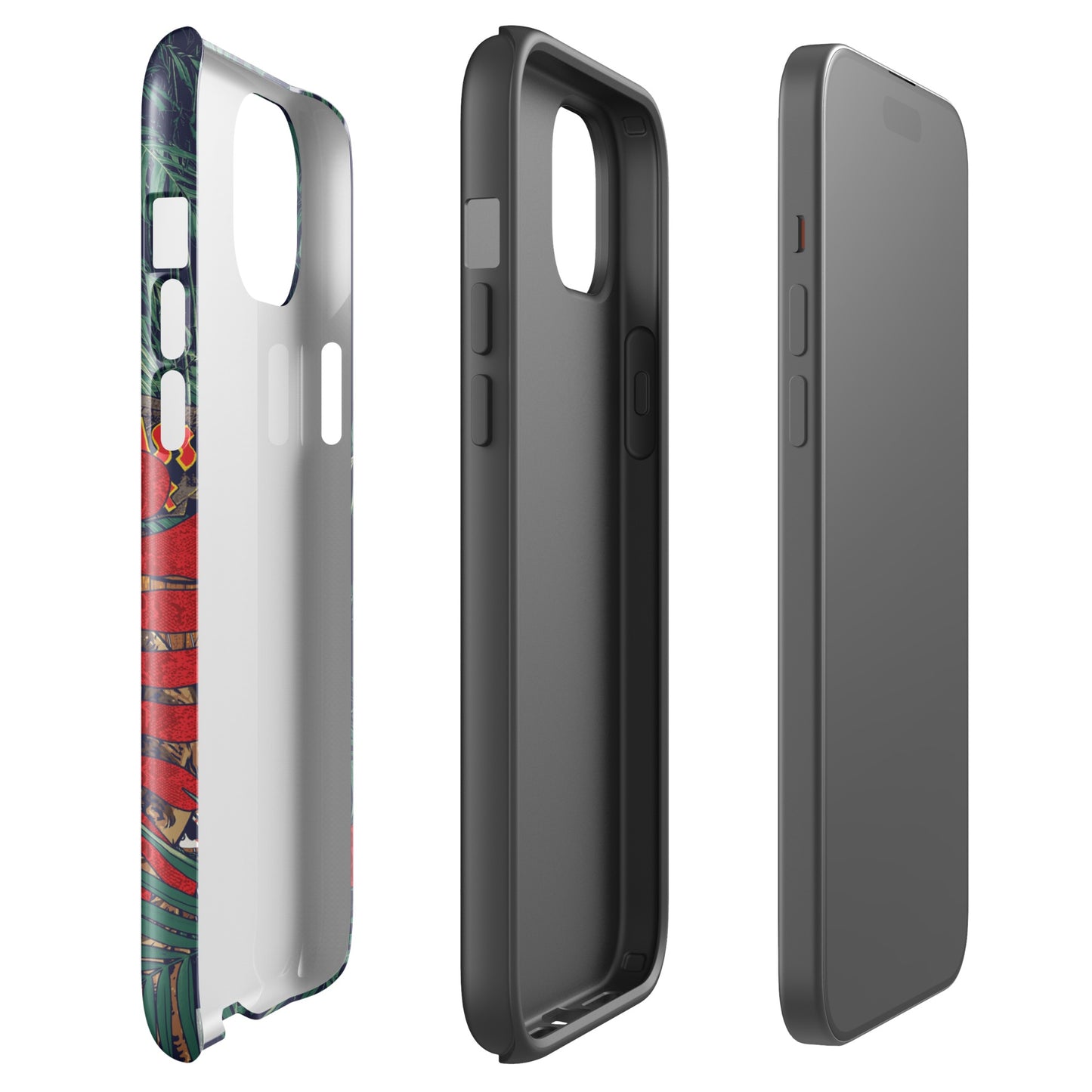 Jurassic Park Jungle Collage Tough Phone Case - iPhone