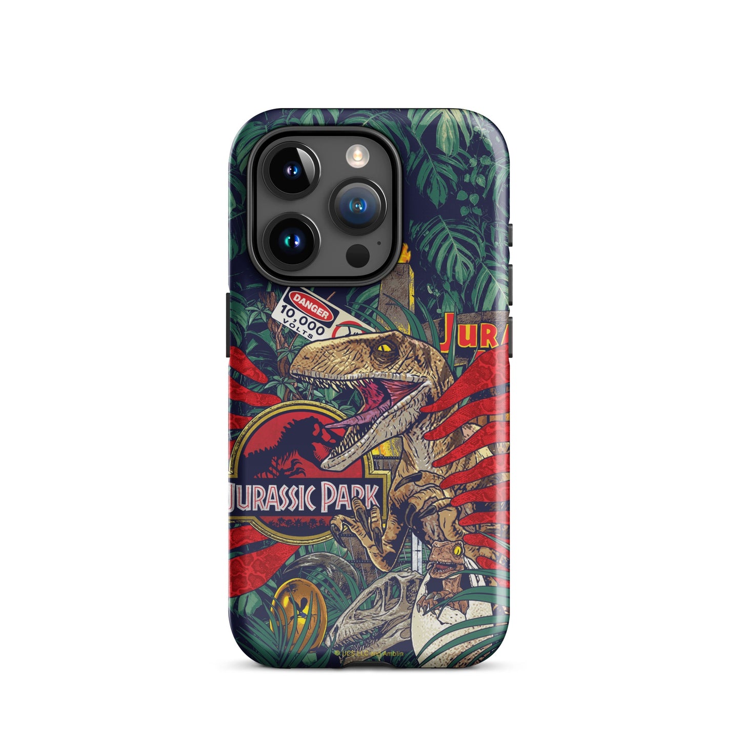 Jurassic Park Jungle Collage Tough Phone Case - iPhone