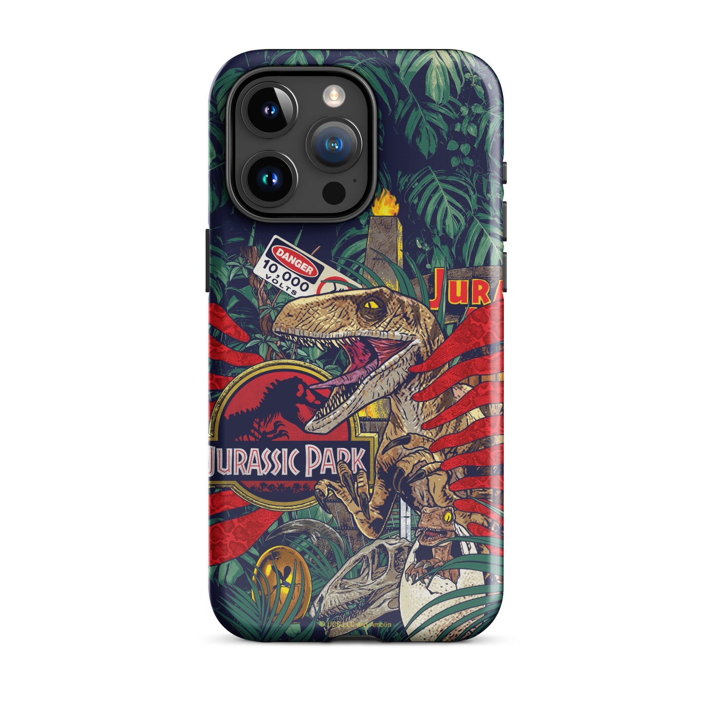 Jurassic Park Jungle Collage Tough Phone Case - iPhone