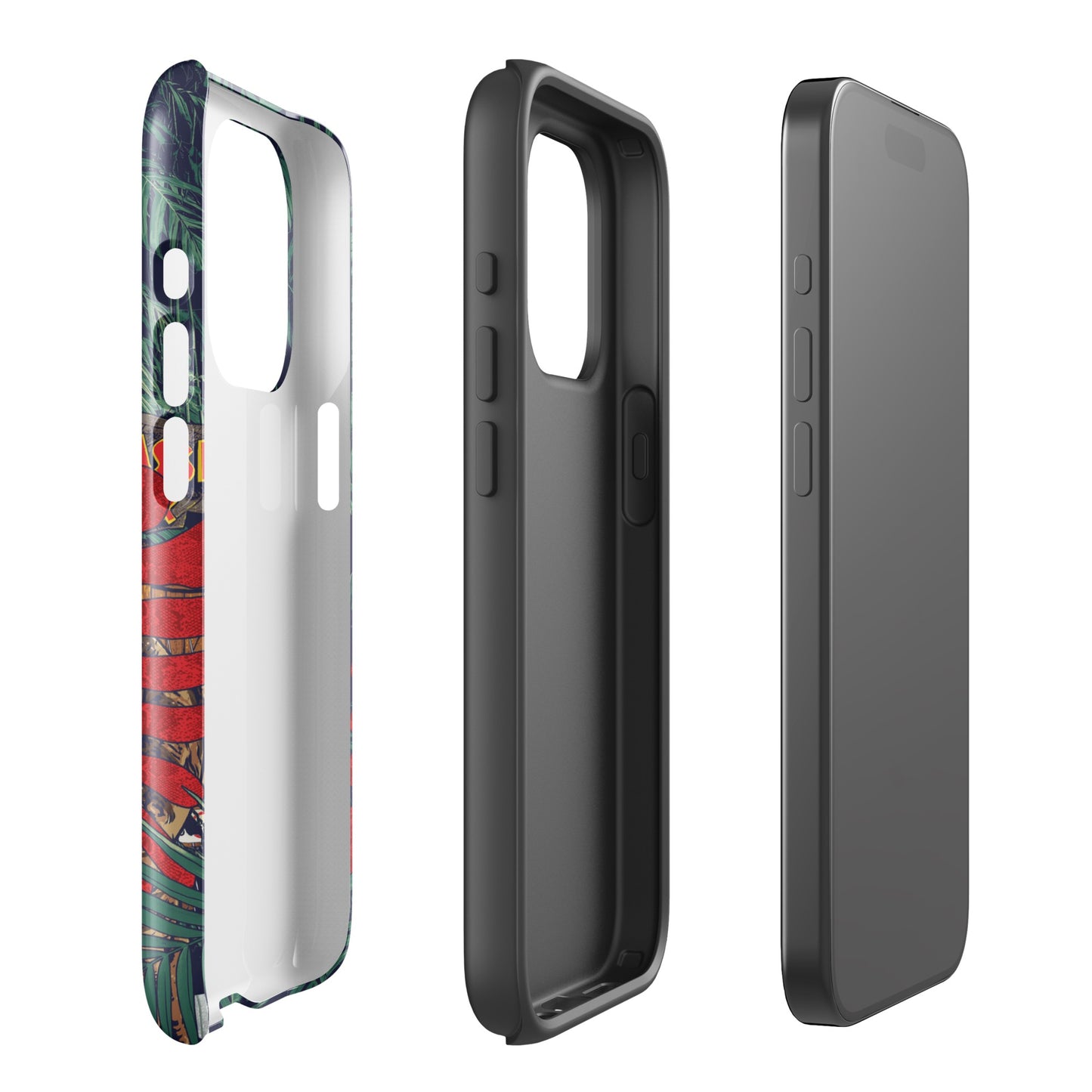 Jurassic Park Jungle Collage Tough Phone Case - iPhone