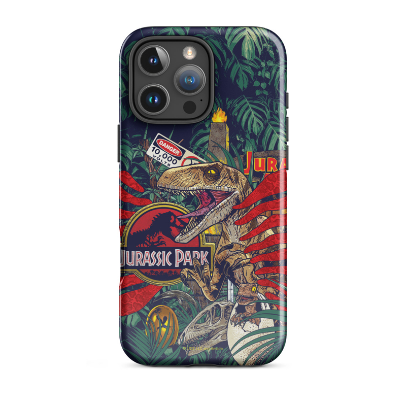 Jurassic Park Jungle Collage Tough Phone Case - iPhone Jurassic Park Jungle Collage Tough Phone Case - iPhone