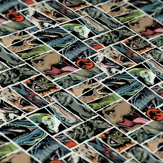 Jurassic Park Let's Rock & Roar Wrapping Paper