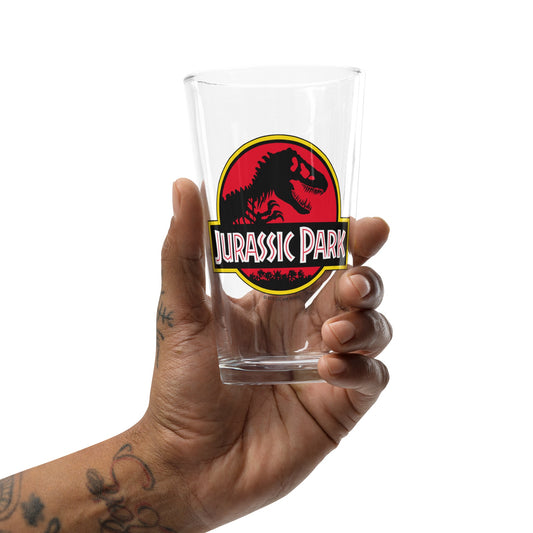Jurassic Park Logo Pint Glass