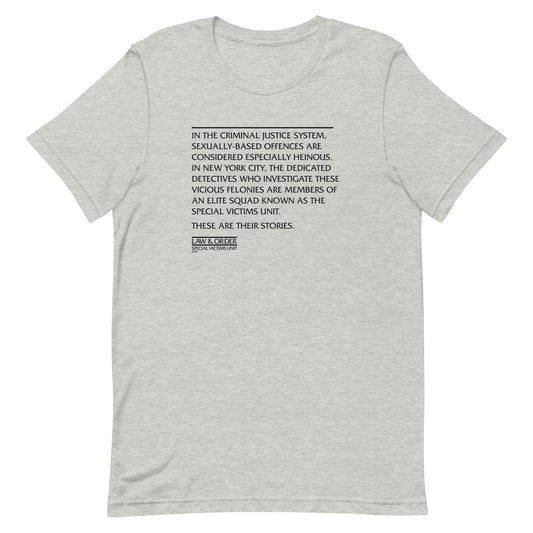 Law & Order Criminal Justice System Quote Adult Short Sleeve T-Shirt