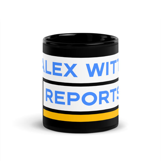 Alex Witt Reports Black Mug