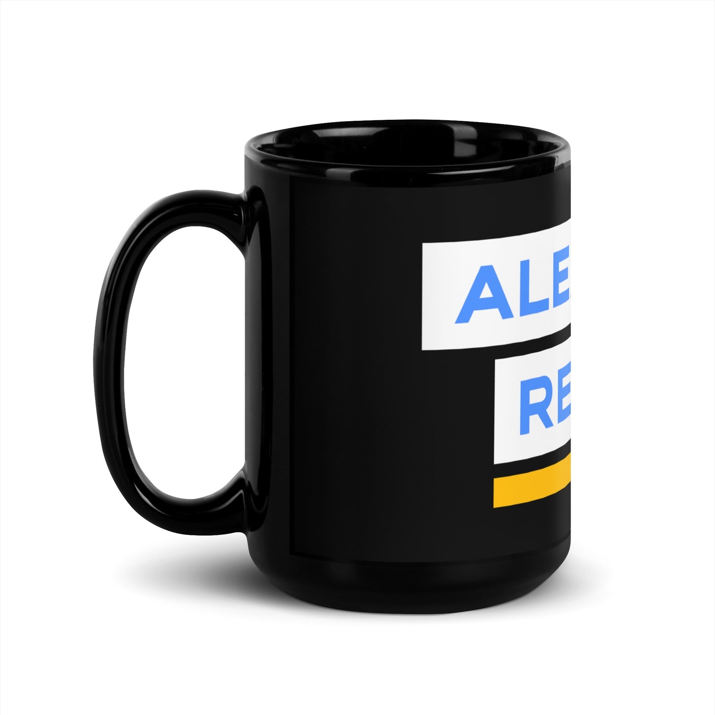 Alex Witt Reports Black Mug