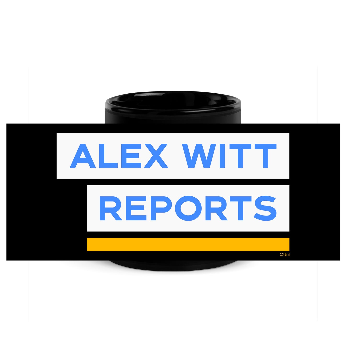 Alex Witt Reports Black Mug