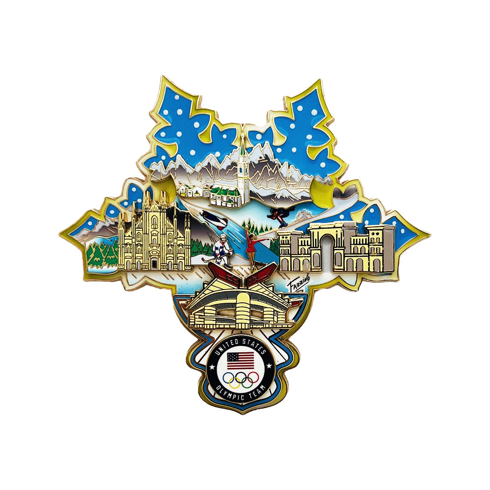Winter Olympics 2026 Fazzino Olympic Limited-Edition Pin Multi