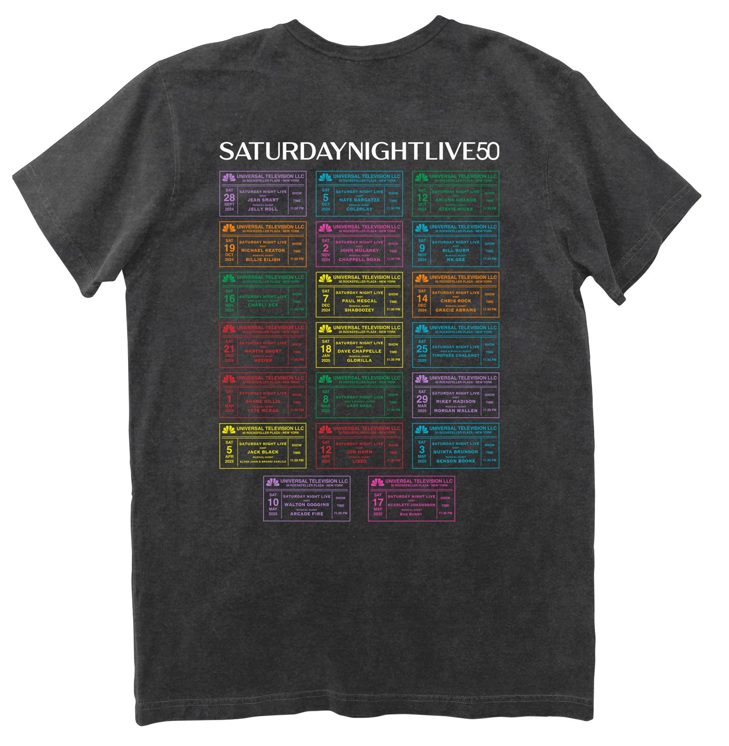 Saturday Night Live Season 50 Commemorative Tee