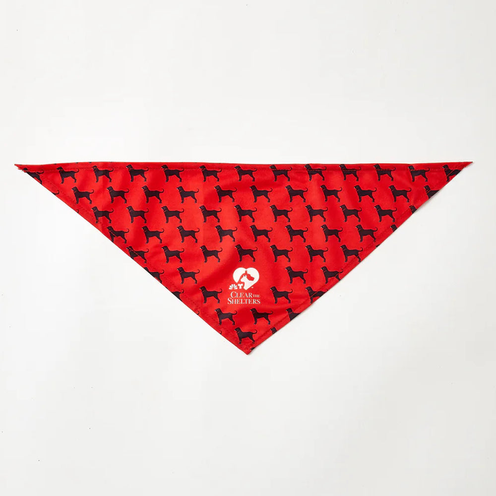 The Black Dog x Clear the Shelter Dog Bandana