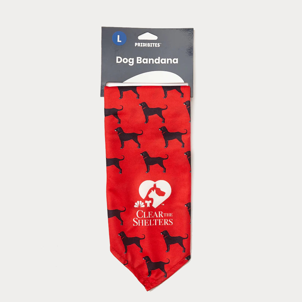 The Black Dog x Clear the Shelter Dog Bandana