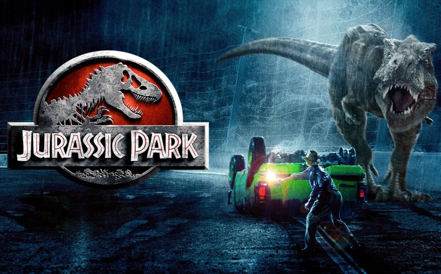 Jurassic Park Icon Collage Can Glass