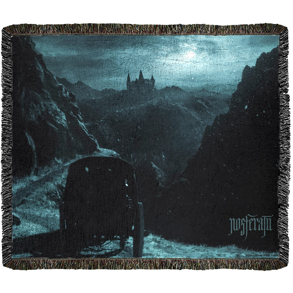 Nosferatu Castle Woven Blanket