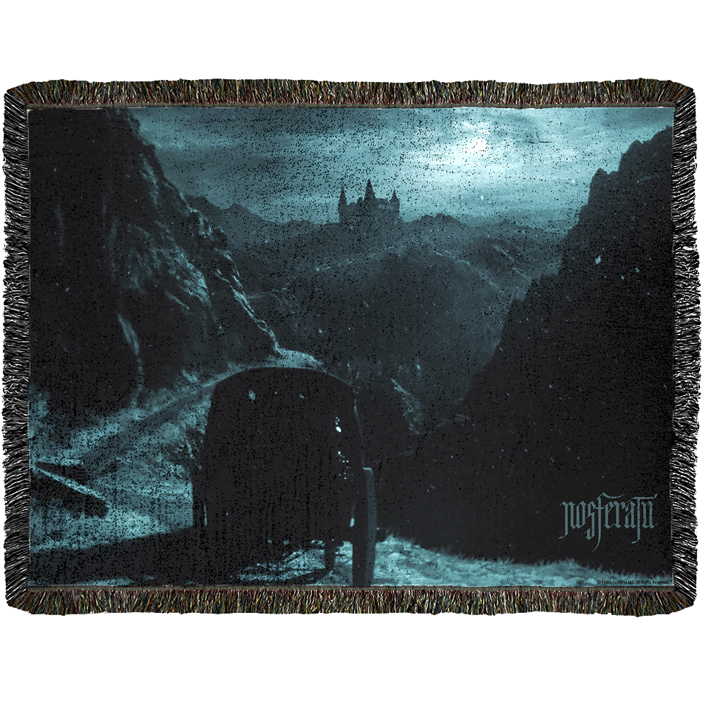 Nosferatu Castle Woven Blanket