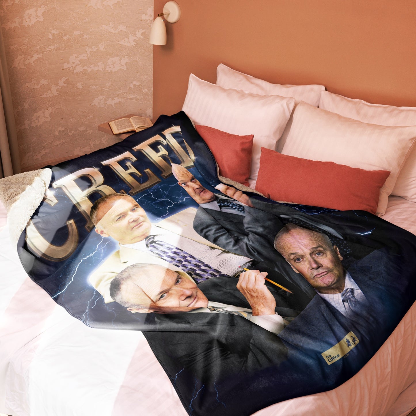 The Office Creed Heartthrob Sherpa Blanket