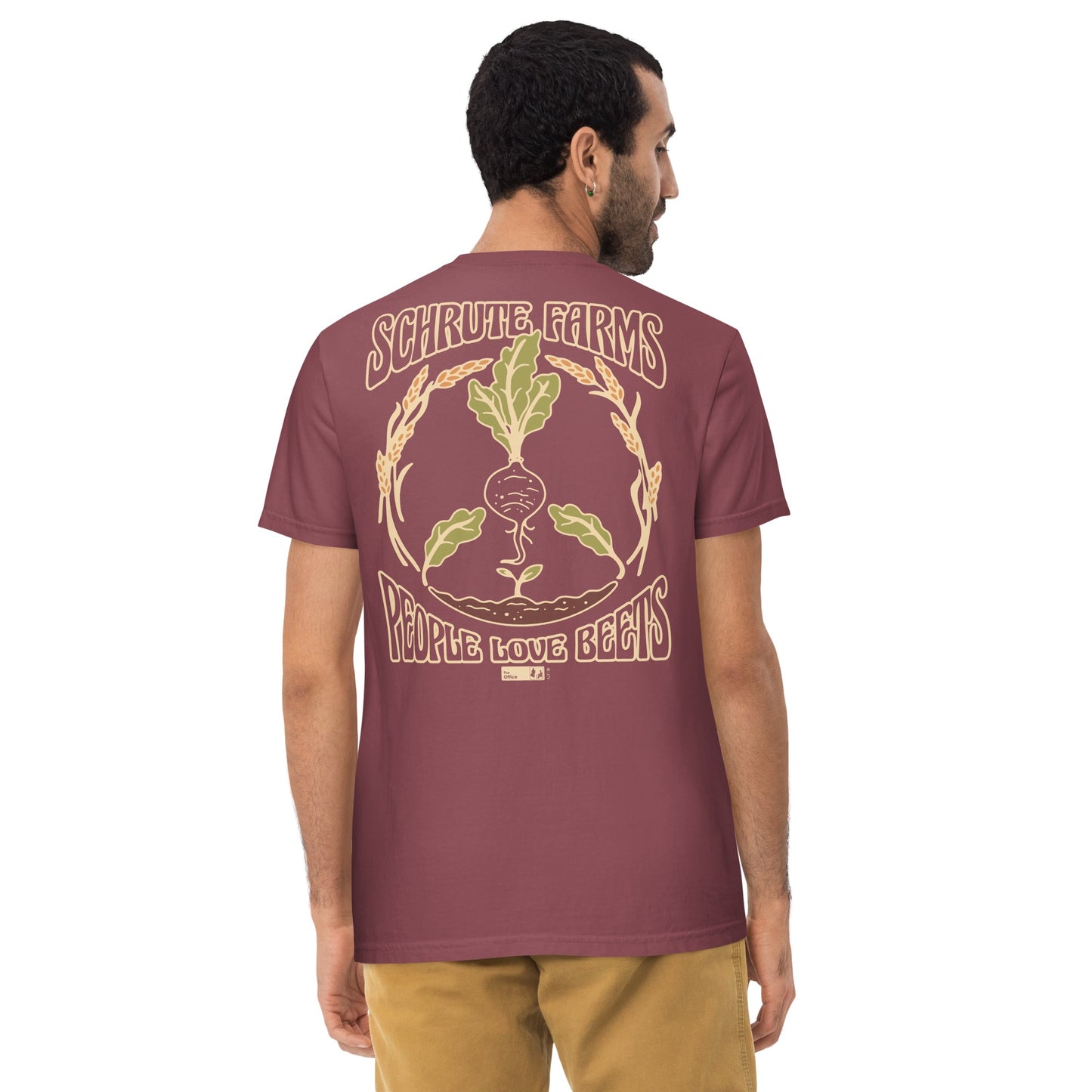 The Office Schrute Farms Hippie Comfort Colors Pocket T-Shirt