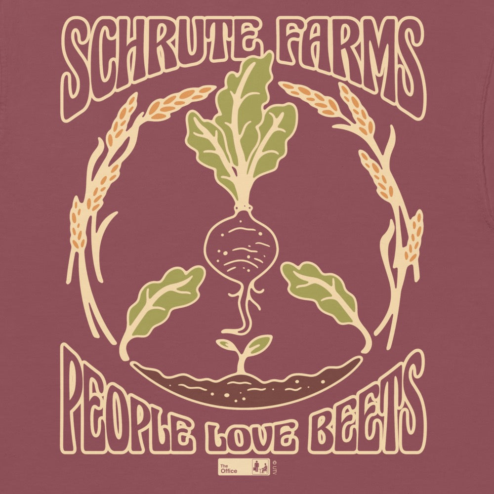 The Office Schrute Farms Hippie Comfort Colors Pocket T-Shirt