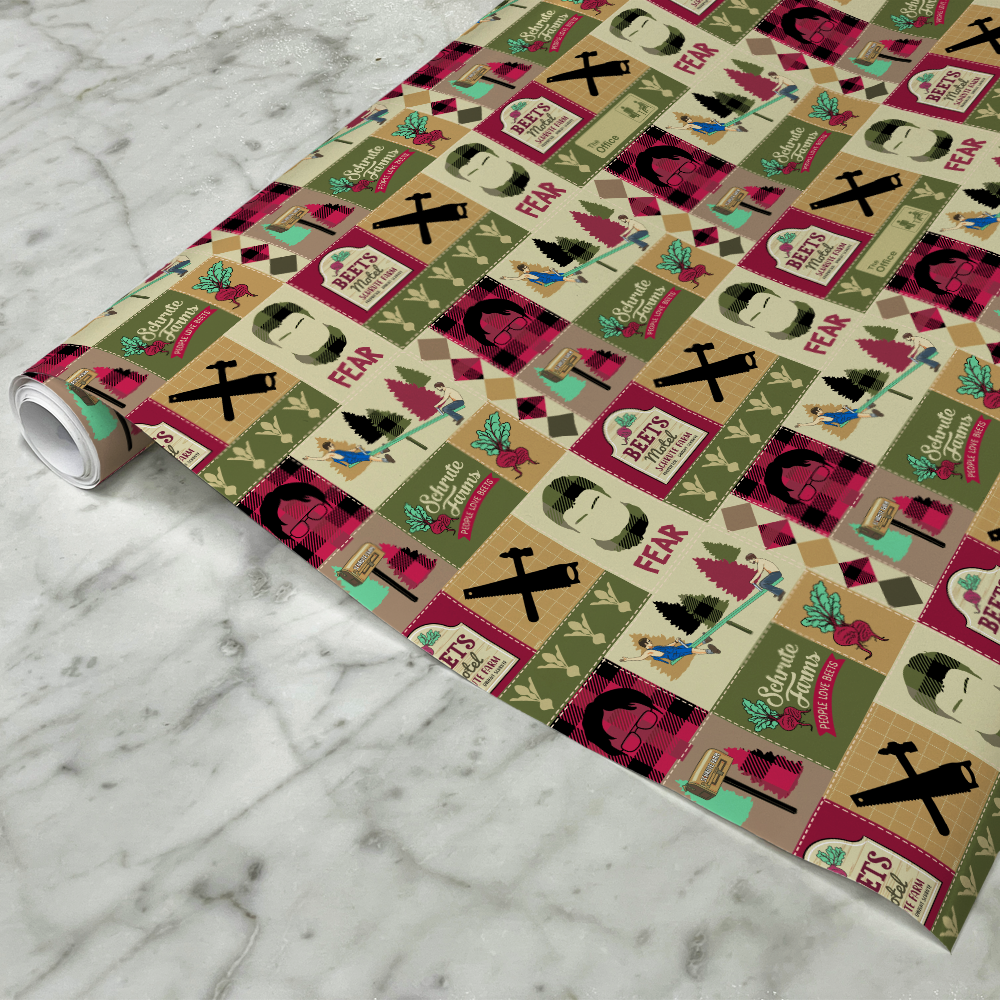 The Office Schrute Farms Satin Wrapping Paper